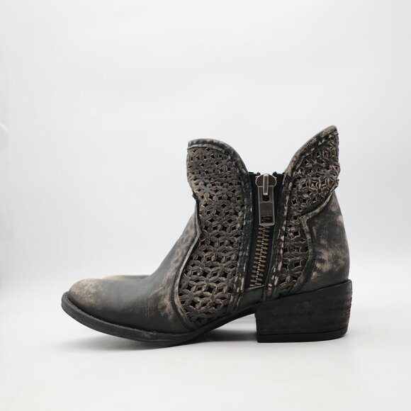Circle G By Coral Boots Women's Size US 8 Western Bootie Zip Ankle Shoes - Picture 4 of 9
